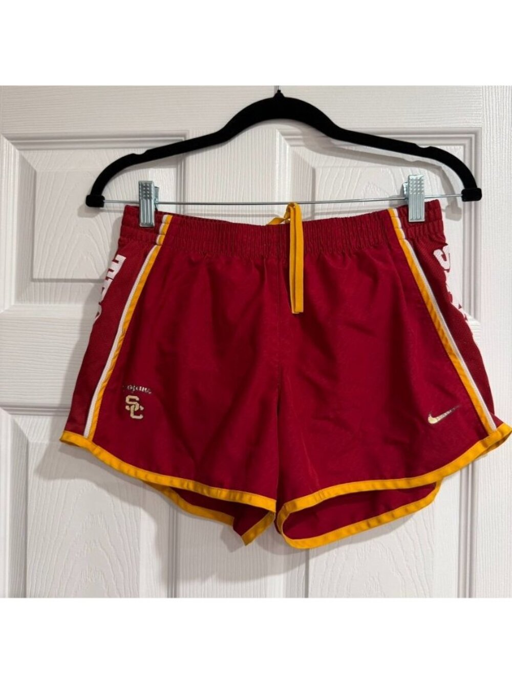 Nike Dri Fit USC University of Southern California Trojans Running Shorts Size M